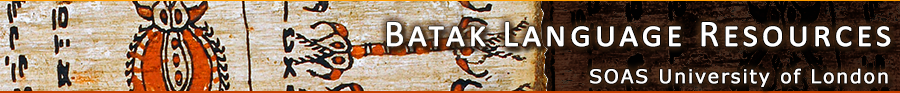 Batak Language Resources